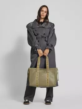 Сумка с этикеткой, модель «2DAY SIGNATURE» Coccinelle, оливковый