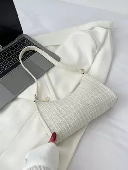 Сумка с цветными блоками, белый