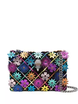 Сумка с цветочной вышивкой Kurt Geiger London, черный