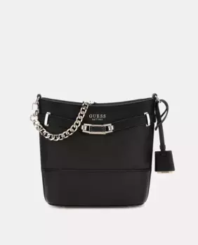 Сумка с длинной цепной ручкой Guess, чёрный