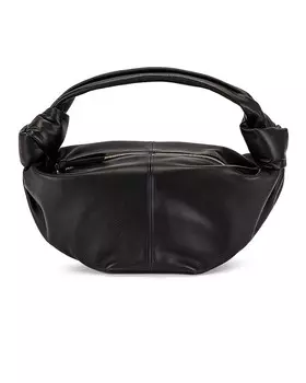 Сумка с двойным узлом Bottega Veneta, черный/золотой