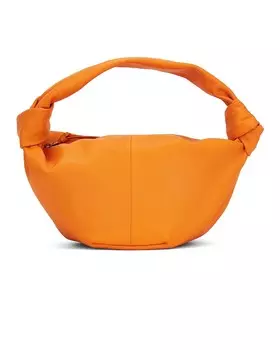 Сумка с двойным узлом Bottega Veneta, цвет Tangerine & Gold