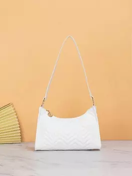 Сумка с геометрическим узором, белый