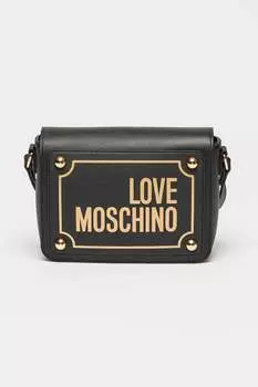 Сумка с клапаном и логотипом Love Moschino, желтый