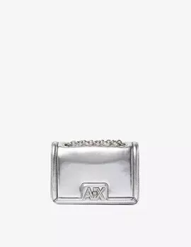 Сумка с клапаном S Armani Exchange, серебряный