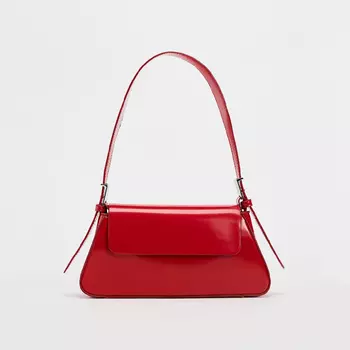 Сумка с клапаном ZARA, красный