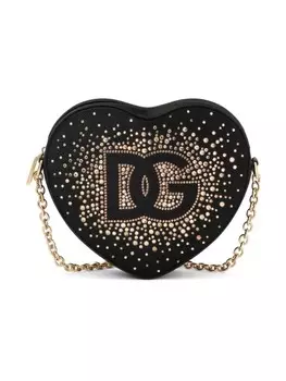 Сумка с кристаллами Dolce & Gabbana Kids, черный