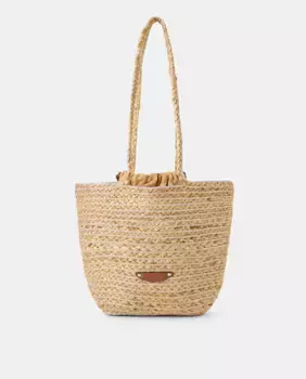 Сумка с люрексом и кожаными деталями Tintoretto, серебряный