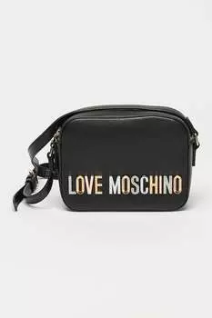 Сумка с металлическим логотипом Love Moschino, черный