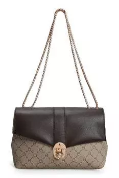 Сумка с монограммой Lucky Bees, коричневый