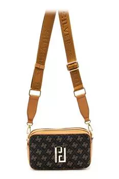 Сумка с монограммой Silver&Polo, коричневый