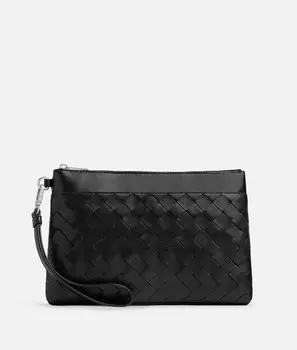 Сумка с призмой Intrecciato Bottega Veneta, черный