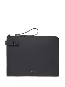 Сумка с пряжкой Gancini Ferragamo, черный