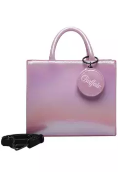 Сумка с ручкой Buffalo "Big Boxy Collection Rainbow" со съемной биркой, фиолетовый