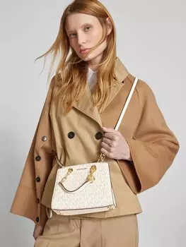 Сумка с ручкой для переноски MICHAEL Michael Kors, экрю