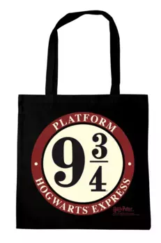 Сумка с ручкой LOGOSHIRT "Хлопковая сумка Harry Potter - Platform 9 3/4", Logoshirt Gleis 9 3/4, черный