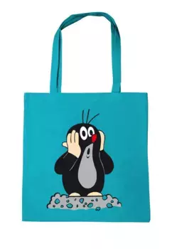 Сумка с ручкой LOGOSHIRT "Хлопковая сумка The Little Mole", с мотивом The Little Mole, синий