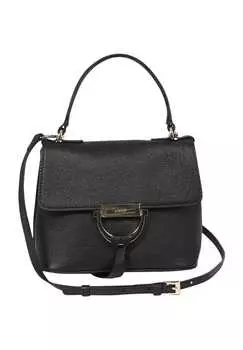 Сумка с ручкой, магнитная кнопка, кожа, женская Abro+, цвет Black Gold
