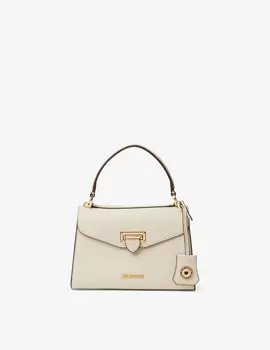 Сумка S с верхним клапаном Love Moschino, кремовый