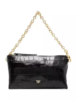 Сумка с тиснением под кожу крокодила TOM FORD, черный