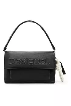 Сумка с тисненым логотипом Desigual, черный