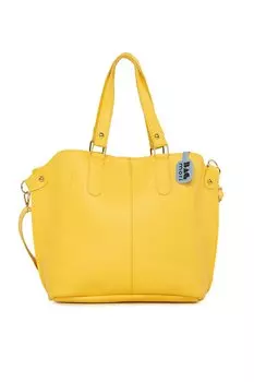 Сумка с тремя отделениями и кнопками Bagmori, горчично-желтый