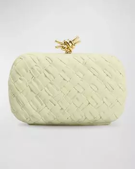 Сумка с узлом Bottega Veneta, цвет Ice Cream-Muse Brass