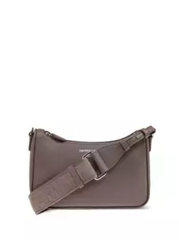Сумка с застежкой-молнией и логотипом EMPORIO ARMANI, коричневый