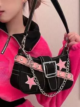 Сумка с застежкой на молнии, черный