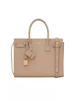 Сумка Sac De Jour Baby с верхней ручкой из зерненой кожи Saint Laurent