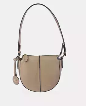 Сумка Saddle Guy Laroche из кожи наппа черного цвета, кремовый