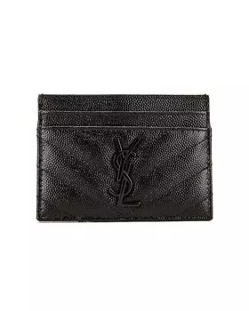 Сумка Saint Laurent Cassandre Credit Card Case, черный