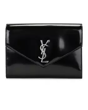 Сумка Saint Laurent Cassandre Flap Pouch, нуар
