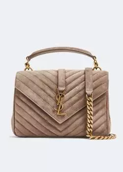 Сумка SAINT LAURENT College medium chain bag , бежевый