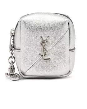 Сумка Saint Laurent Jamie Charm Pouch, цвет Argento