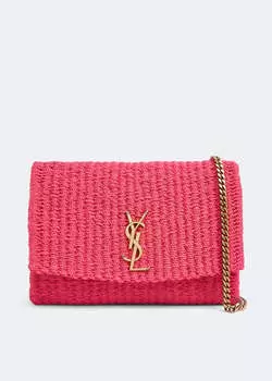 Сумка SAINT LAURENT Kate medium supple chain bag, розовый