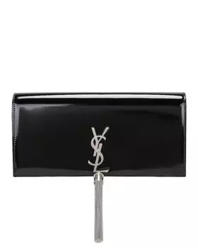 Сумка Saint Laurent Kate Tassel Clutch, неро