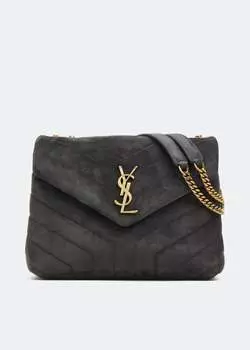 Сумка SAINT LAURENT Loulou small chain bag, серый