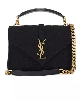 Сумка Saint Laurent Medium College Chain, нуар