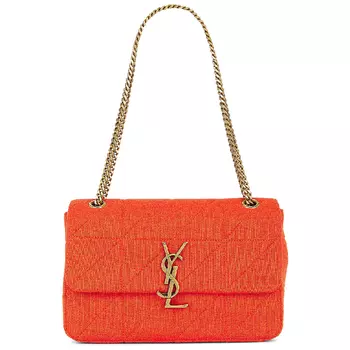 Сумка Saint Laurent Medium Jamie Lock Chain, оранжевый