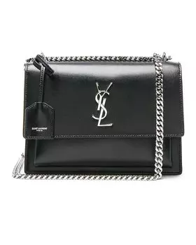 Сумка Saint Laurent Medium Monogramme Sunset Chain, черный