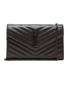 Сумка Saint Laurent Monogramme Chain Wallet, цвет Black & Black