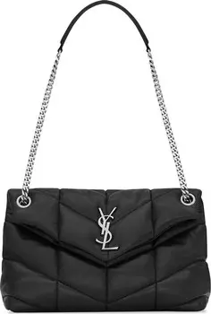 Сумка Saint Laurent Puffer Small Bag Black, черный