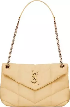 Сумка Saint Laurent Puffer Small Chain Bag Light Vanilla, разноцветный