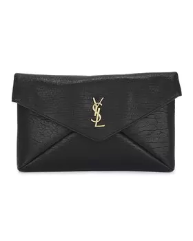 Сумка Saint Laurent Saint Lauren Large Cassandre Envelope Pouch, нуар