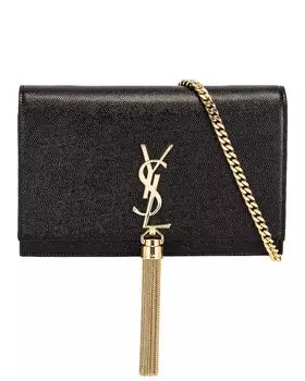 Сумка Saint Laurent Small Kate Chain Wallet, нуар