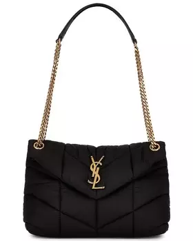 Сумка Saint Laurent Small Puffer Nylon Chain, неро
