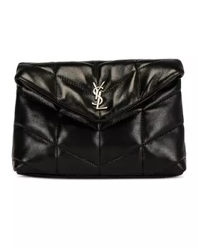 Сумка Saint Laurent Small Puffer Pouch, неро
