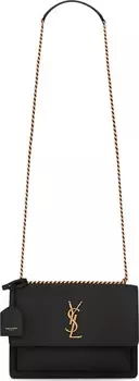 Сумка Saint Laurent Sunset Medium Chain Bag Black, черный