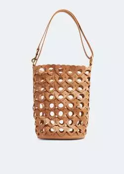 Сумка SAINT LAURENT The Hearted bucket bag, бежевый
